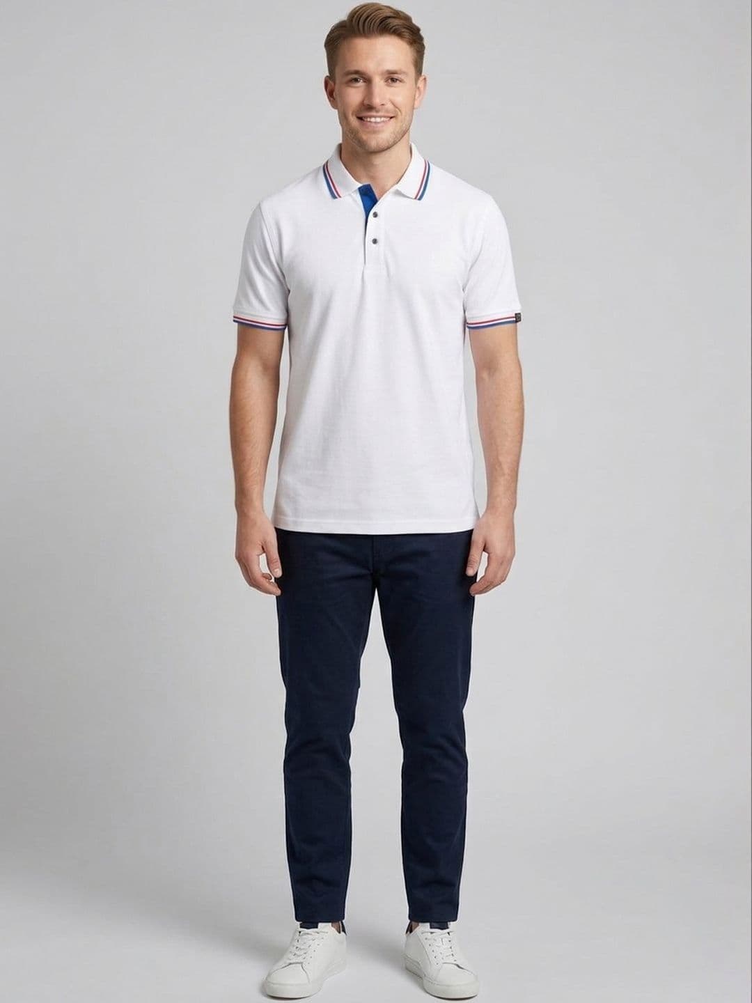 Greylongg Men Polo Collar Short Sleeves T-shirt - view 1