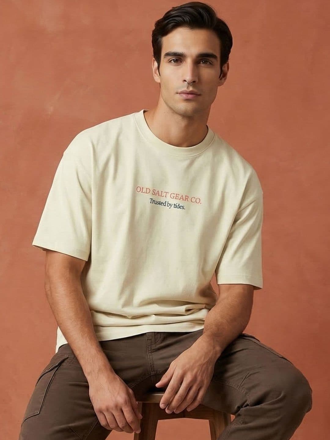 NOBERO Men Cotton Printed Short Sleeves T-shirt - view 1