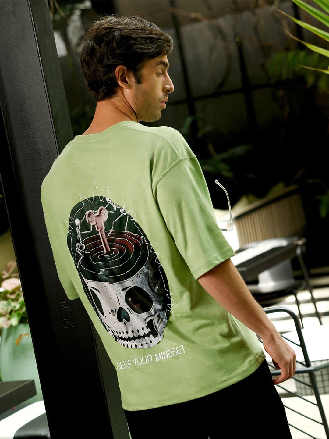 CAHOOT Men Printed Drop-Shoulder Sleeves T-shirt - view 1