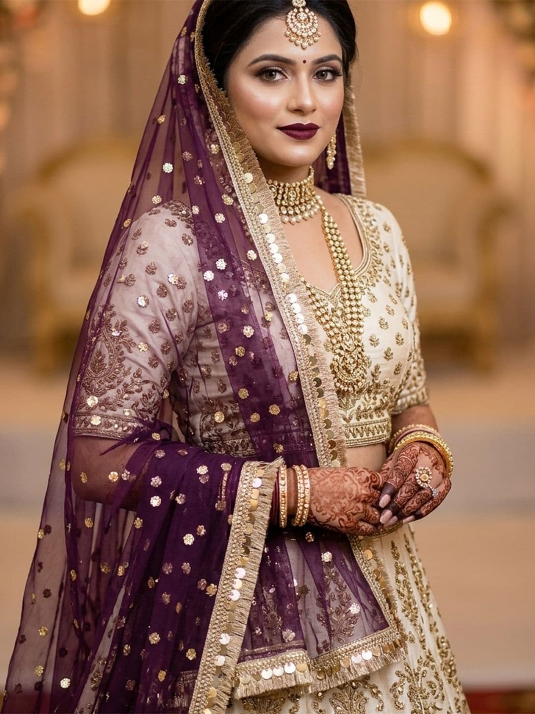 Navti Creations Embroidered Sequinned Dupatta - view 1