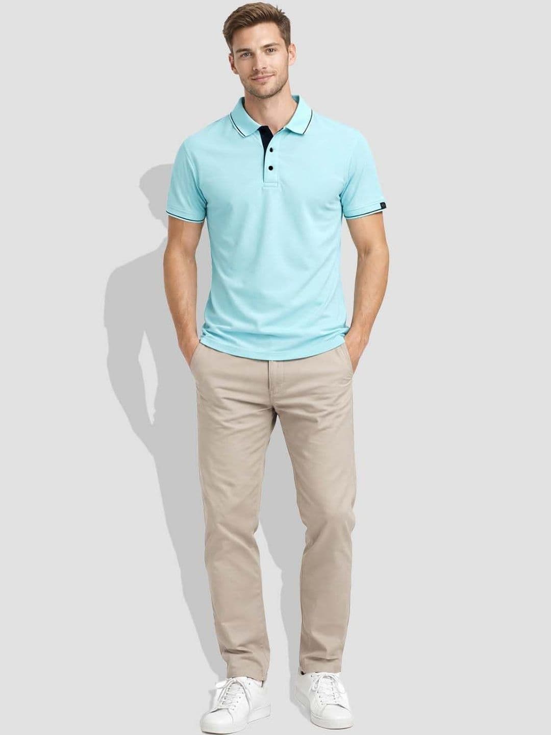 Greylongg Polo Collar T-shirt - view 1