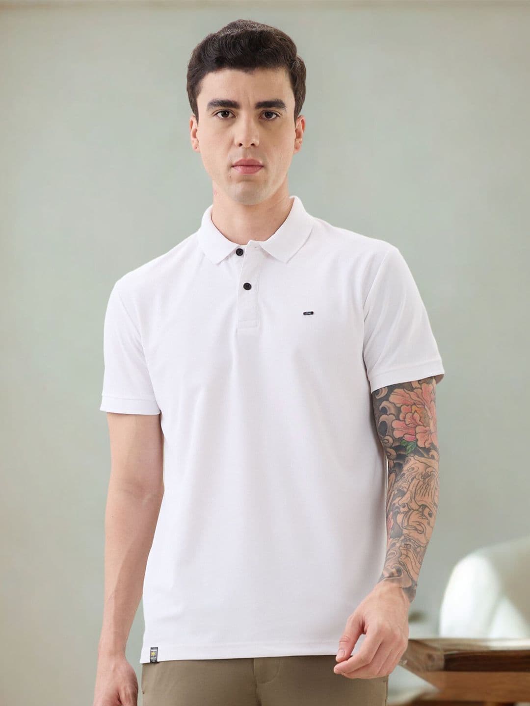 nostrum Men Polo Collar Dri-FIT Slim Fit T-shirt - view 1