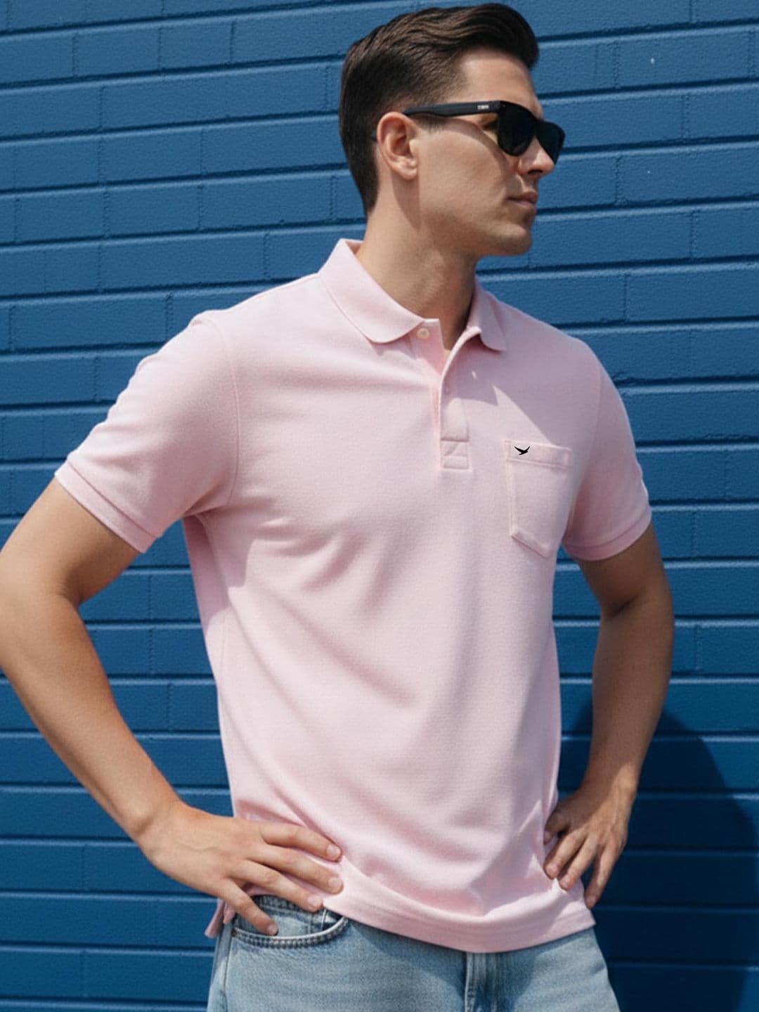 HiFlyers Men Polo Collar Pockets T-shirt - view 1