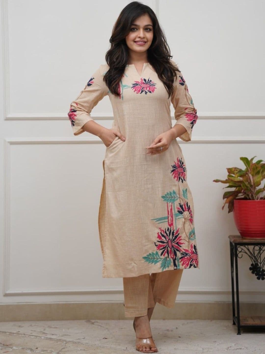 BAESD Embroidered Tunic with Trousers - view 1