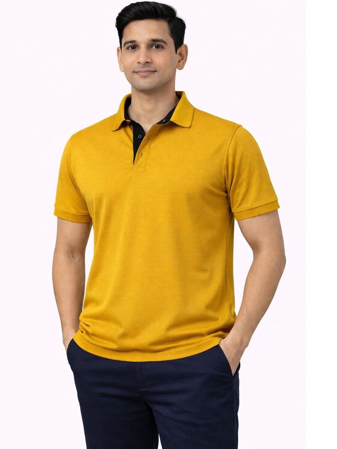 Bandar Baant Collections Men Polo Collar T-shirt - view 1