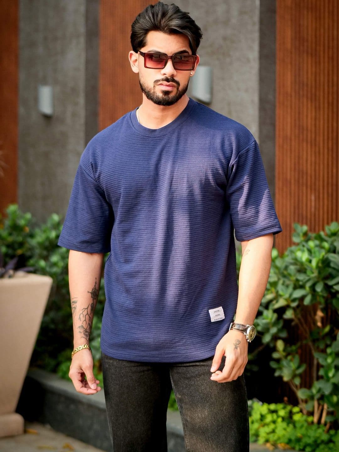 GRITSTONES Men Pure Cotton T-shirt - view 1