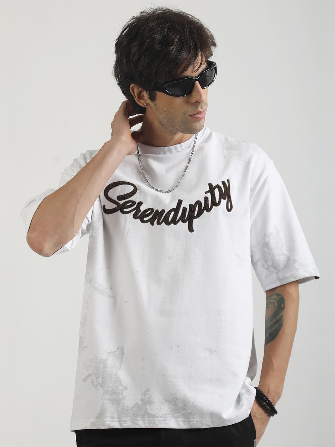 Maniac Men Embroidery Printed T-shirt - view 1