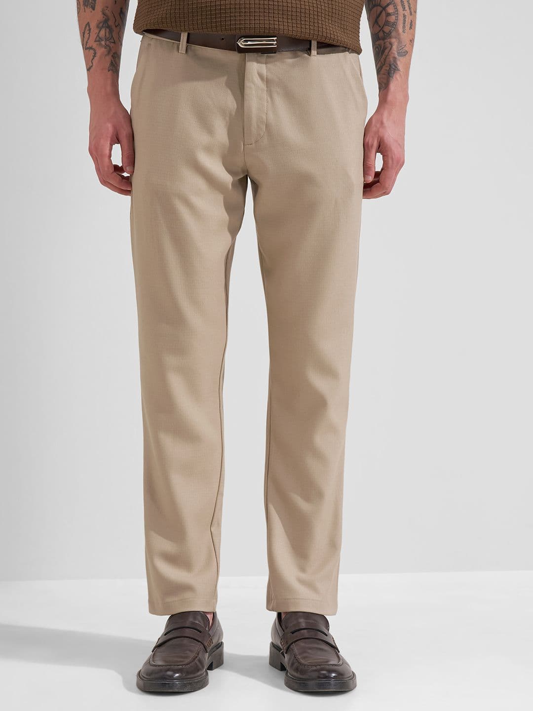 HIGHLANDER Men Slim Fit Easy Wash Trousers - view 1