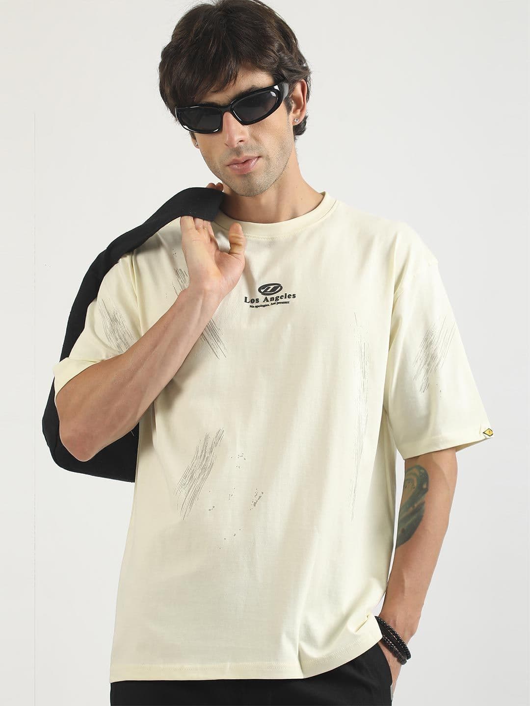 Maniac Men Printed Drop-Shoulder Sleeves T-shirt - view 1