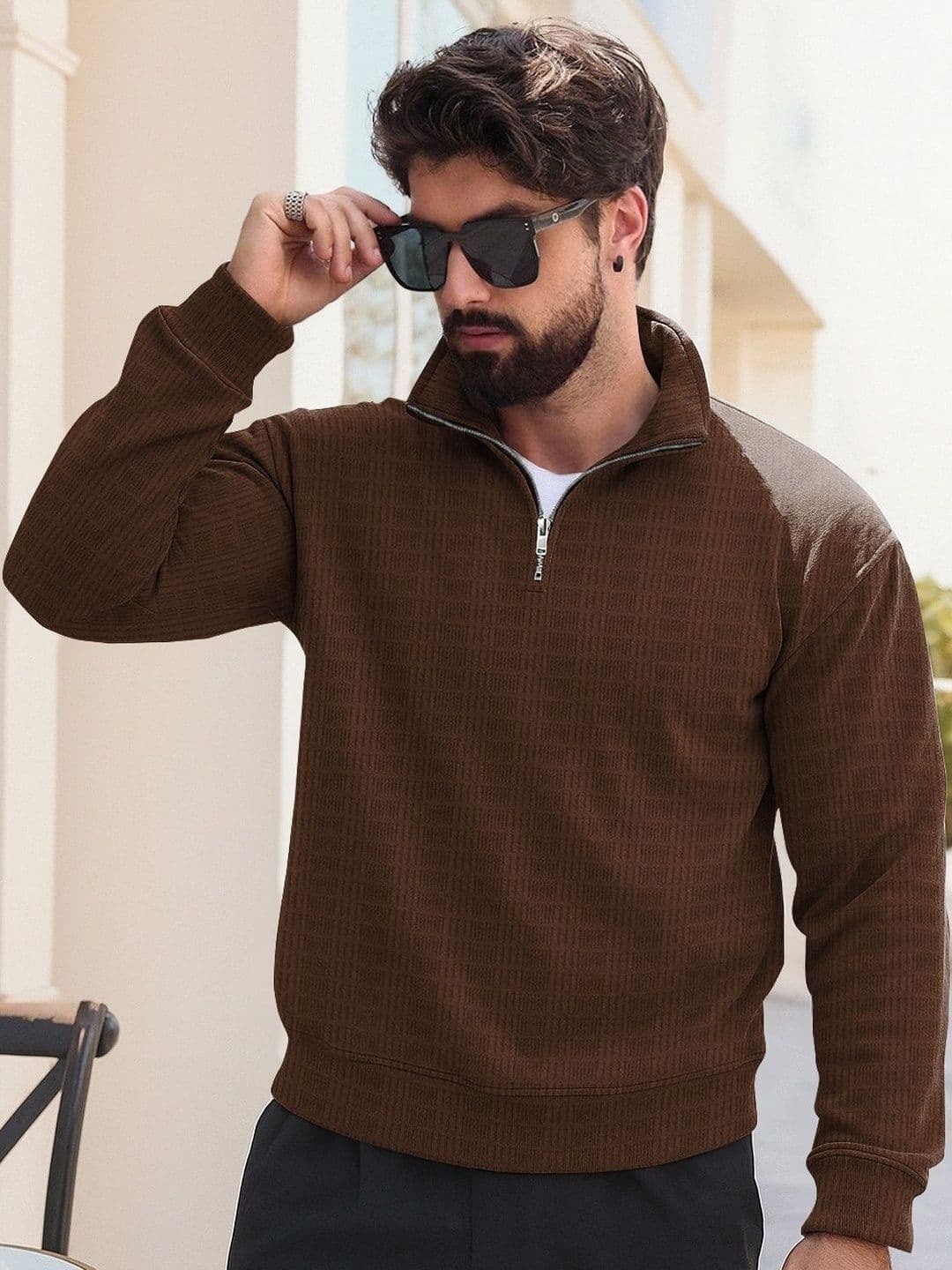 HAPPY KHAJANA Men Polo Collar T-shirt - view 1