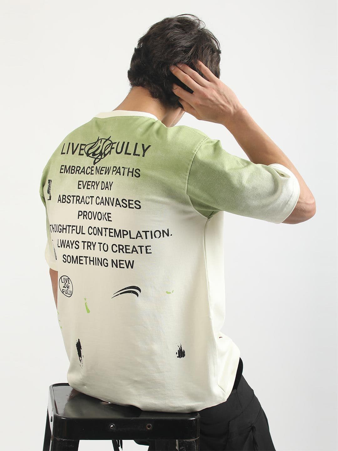 Maniac Men Typography Dyed T-shirt - view 1