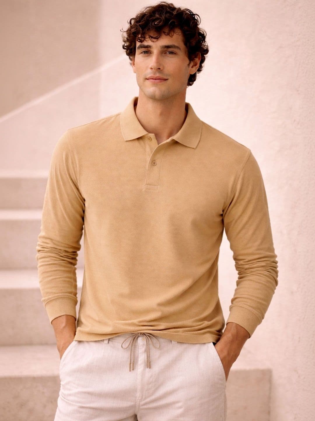 Davno Men Polo Collar T-shirt - view 1