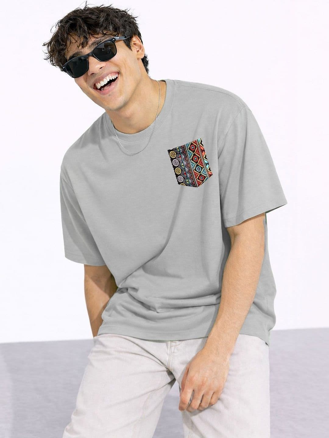 Mast & Harbour Men Drop-Shoulder Sleeves T-shirt - view 1