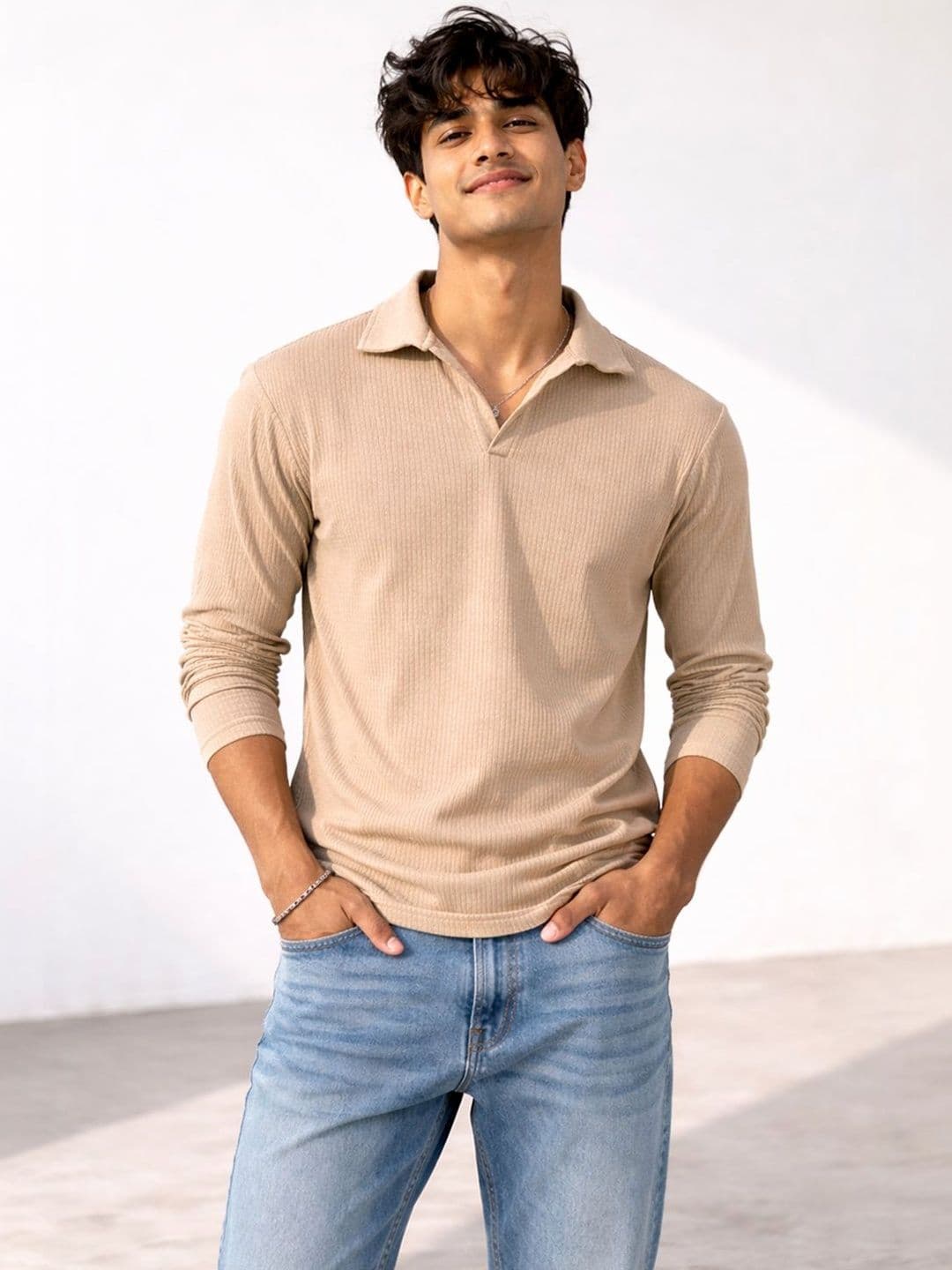 Mast & Harbour Men Polo Collar T-shirt - view 1