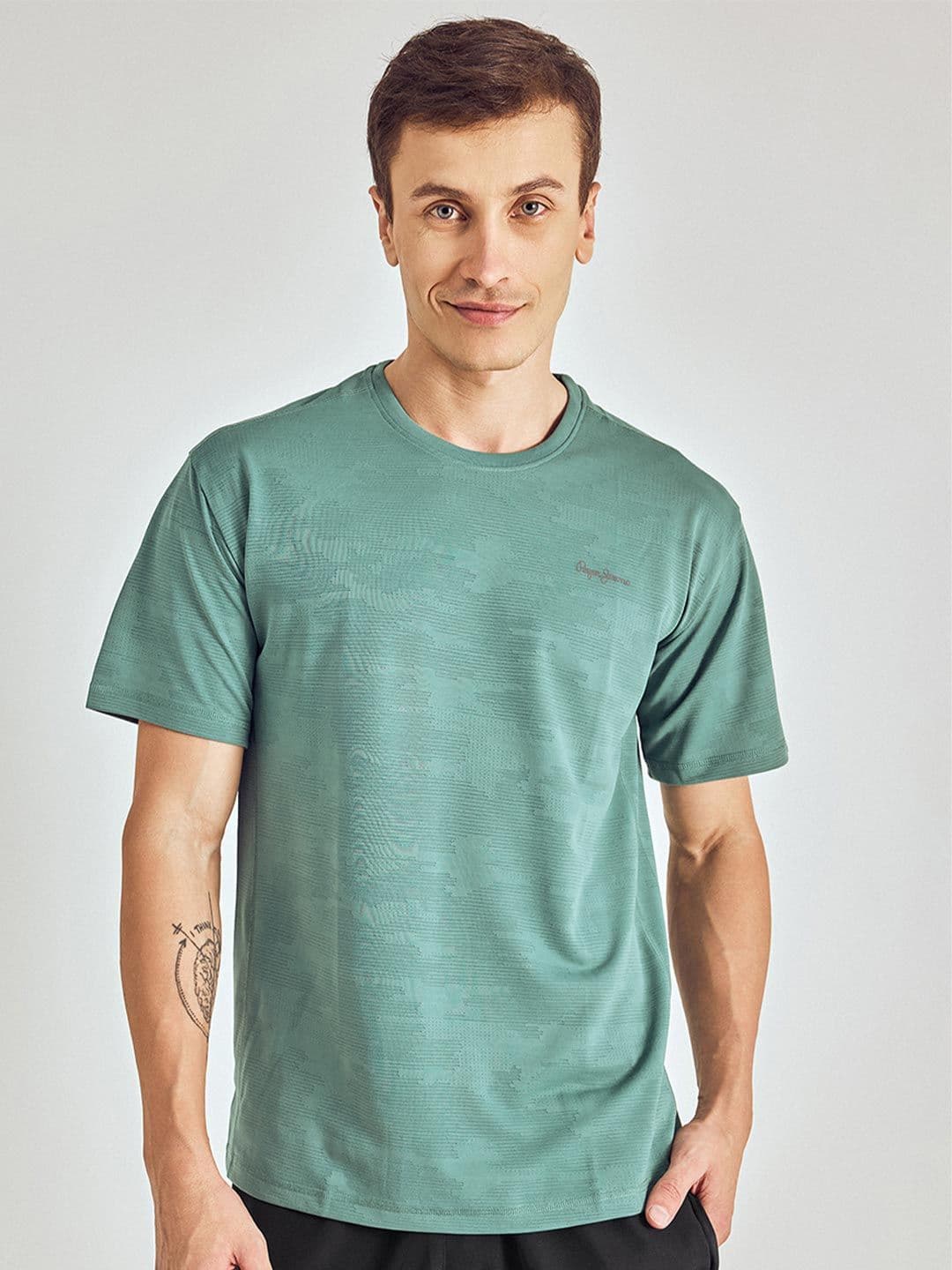 Pepe Jeans Abstract Printed Round Neck T-Shirt - view 1