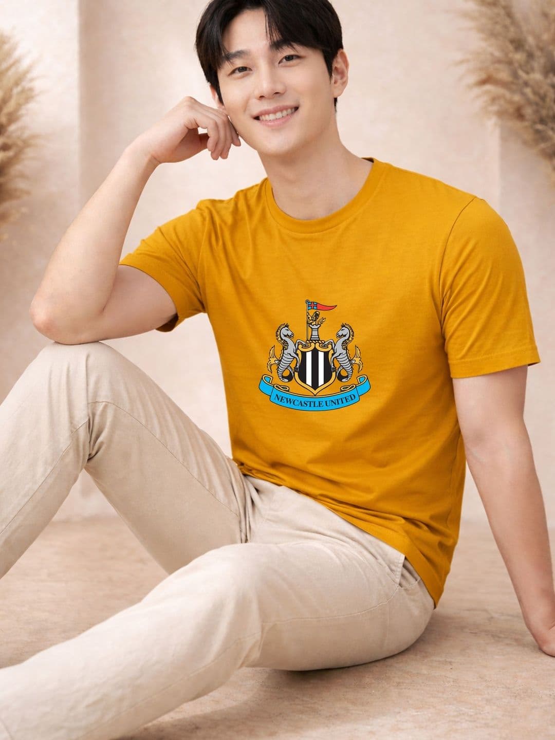 HERE&NOW Men Graphic Printed Round Neck Regular Fit Cotton T-shirt - view 1