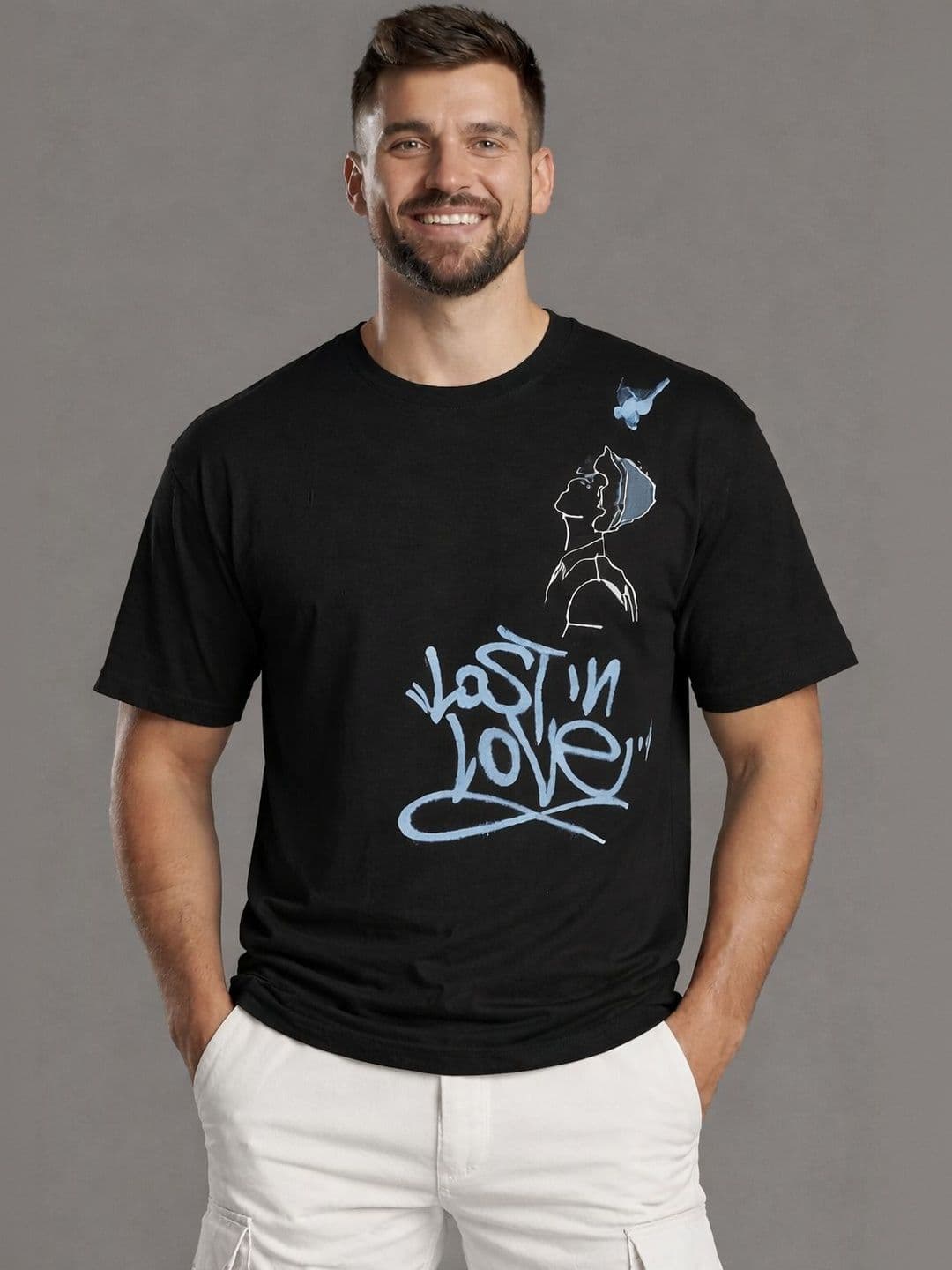 Mentor Men Printed Cotton T-shirt - view 1