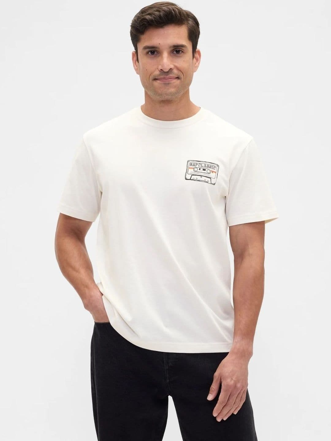 GAP Men Graphic Print Crew Neck T-shirt - view 1
