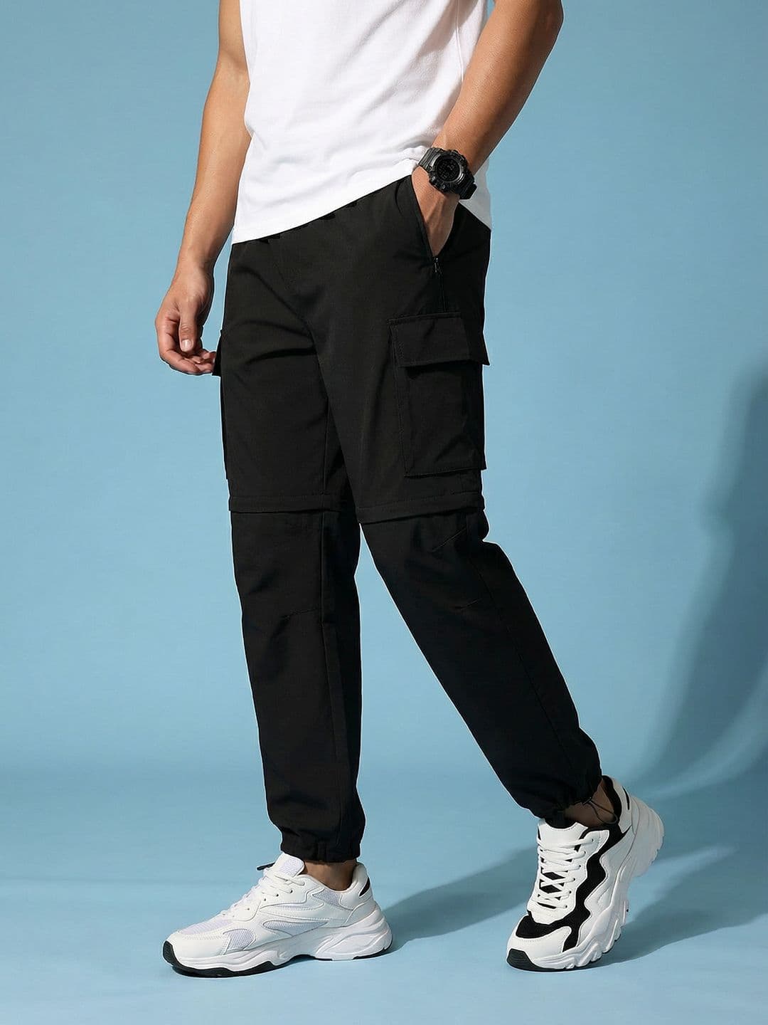 HRX by Hrithik Roshan Men Relaxed Fit Convertible Track Pants - view 1