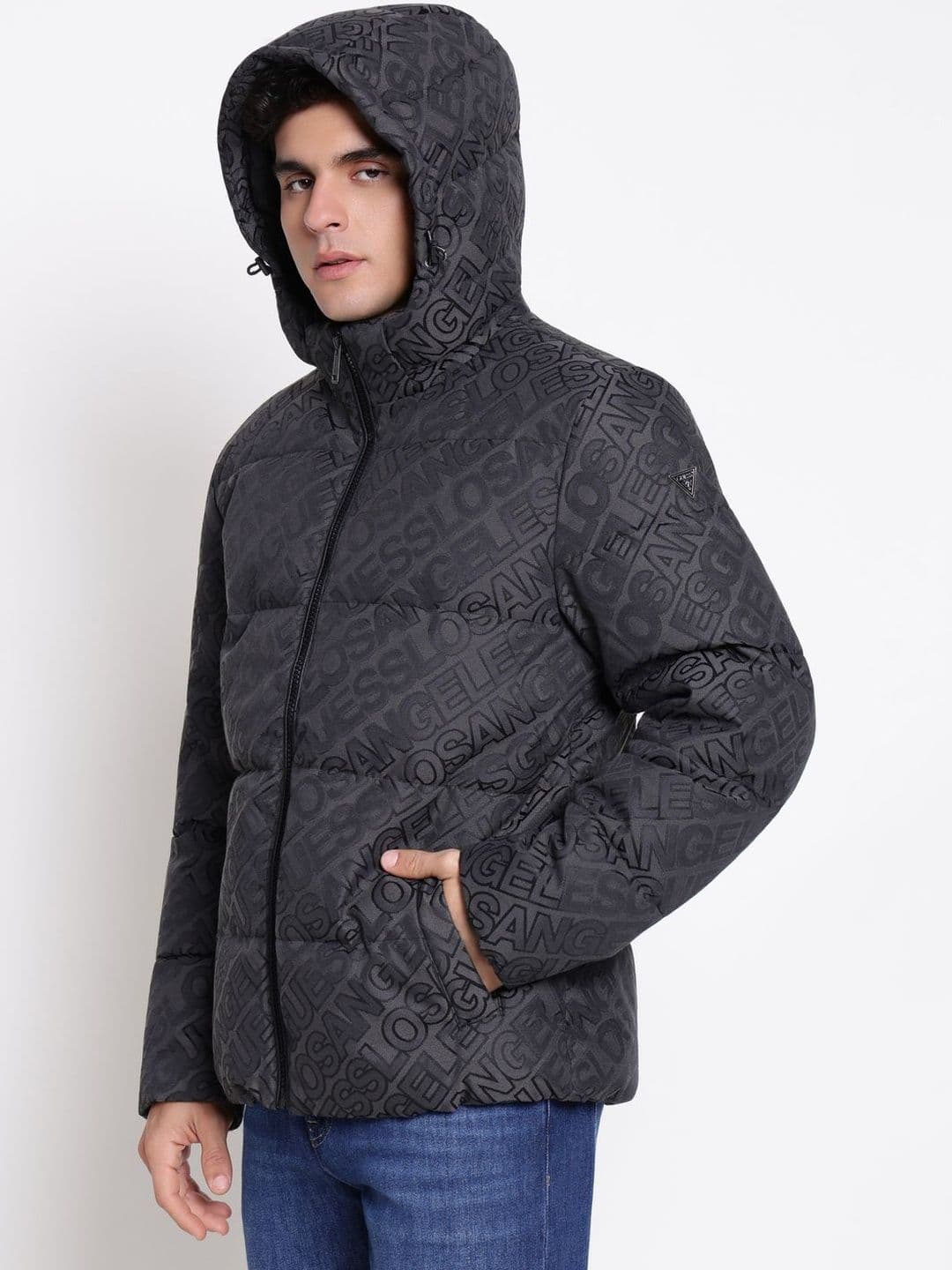 GUESS Men Typography Puffer Jacket - view 1