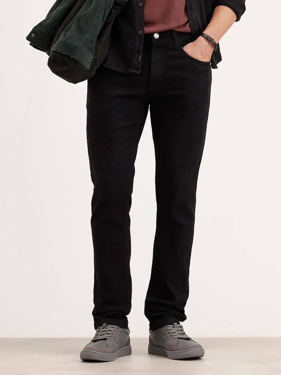 WROGN Men Slim Fit Stretchable Jeans - view 1