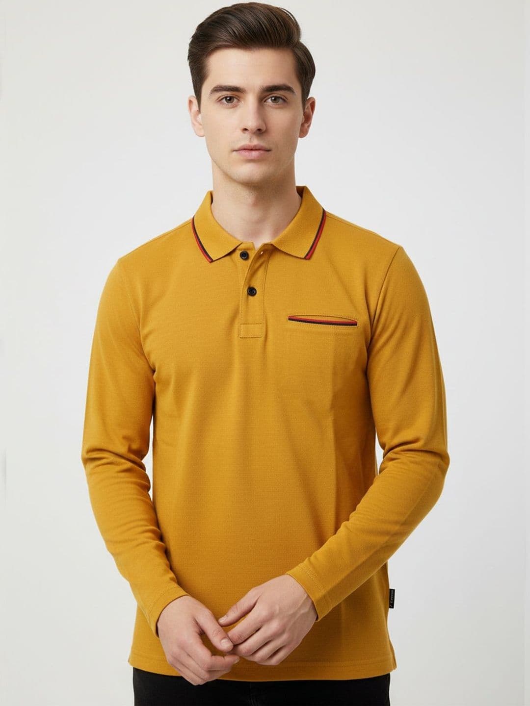 MOUNTAIN COLOURS Polo Collar Pockets T-shirt - view 1