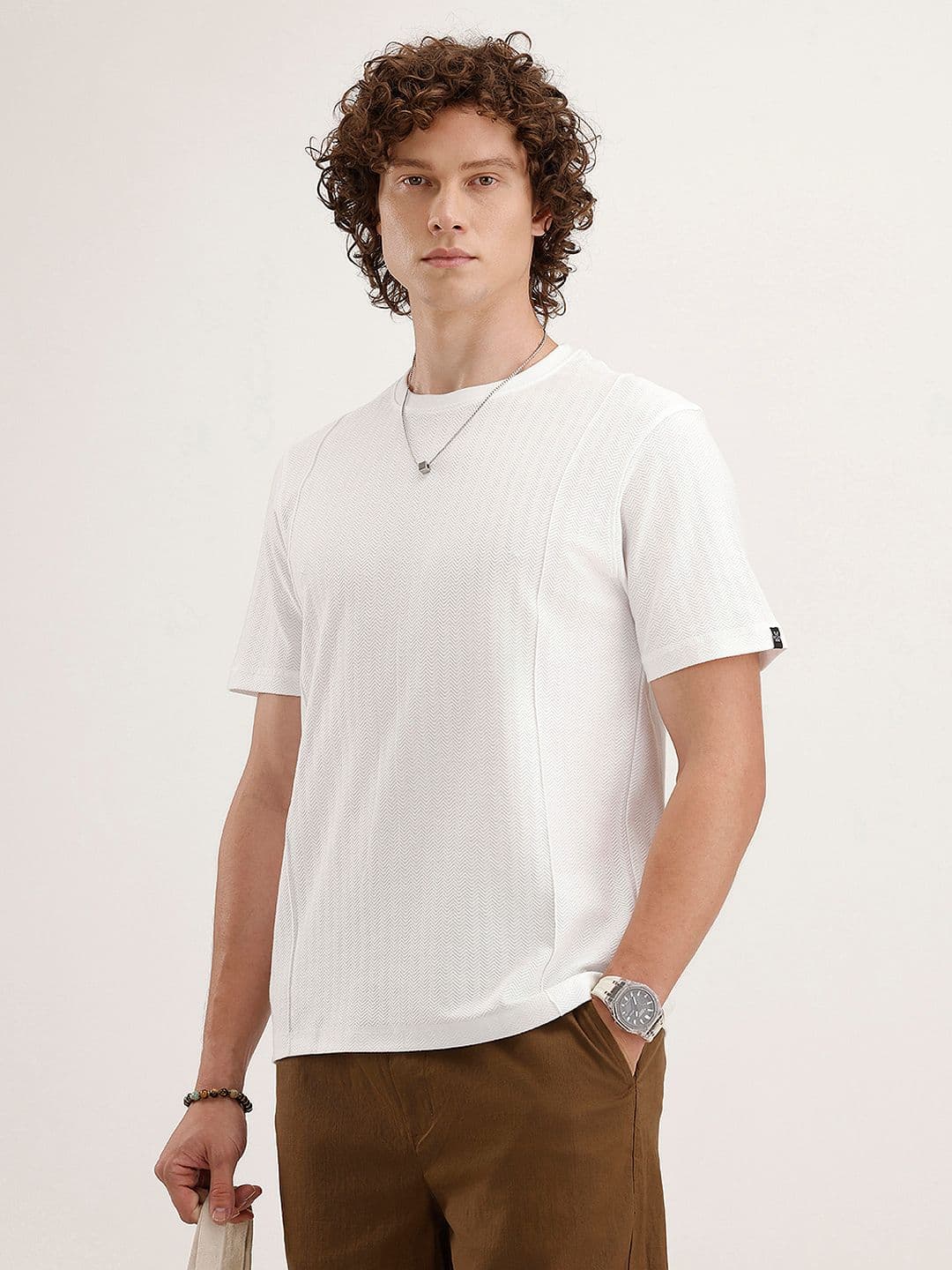 WROGN Self Design Regular Fit T-shirt - view 1