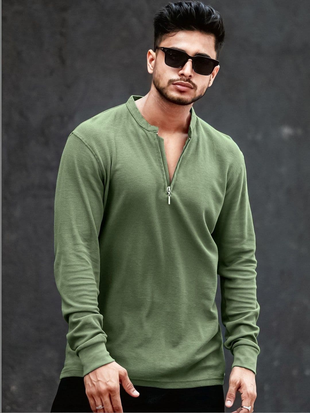 Maniac Men Mandarin Collar T-shirt - view 1