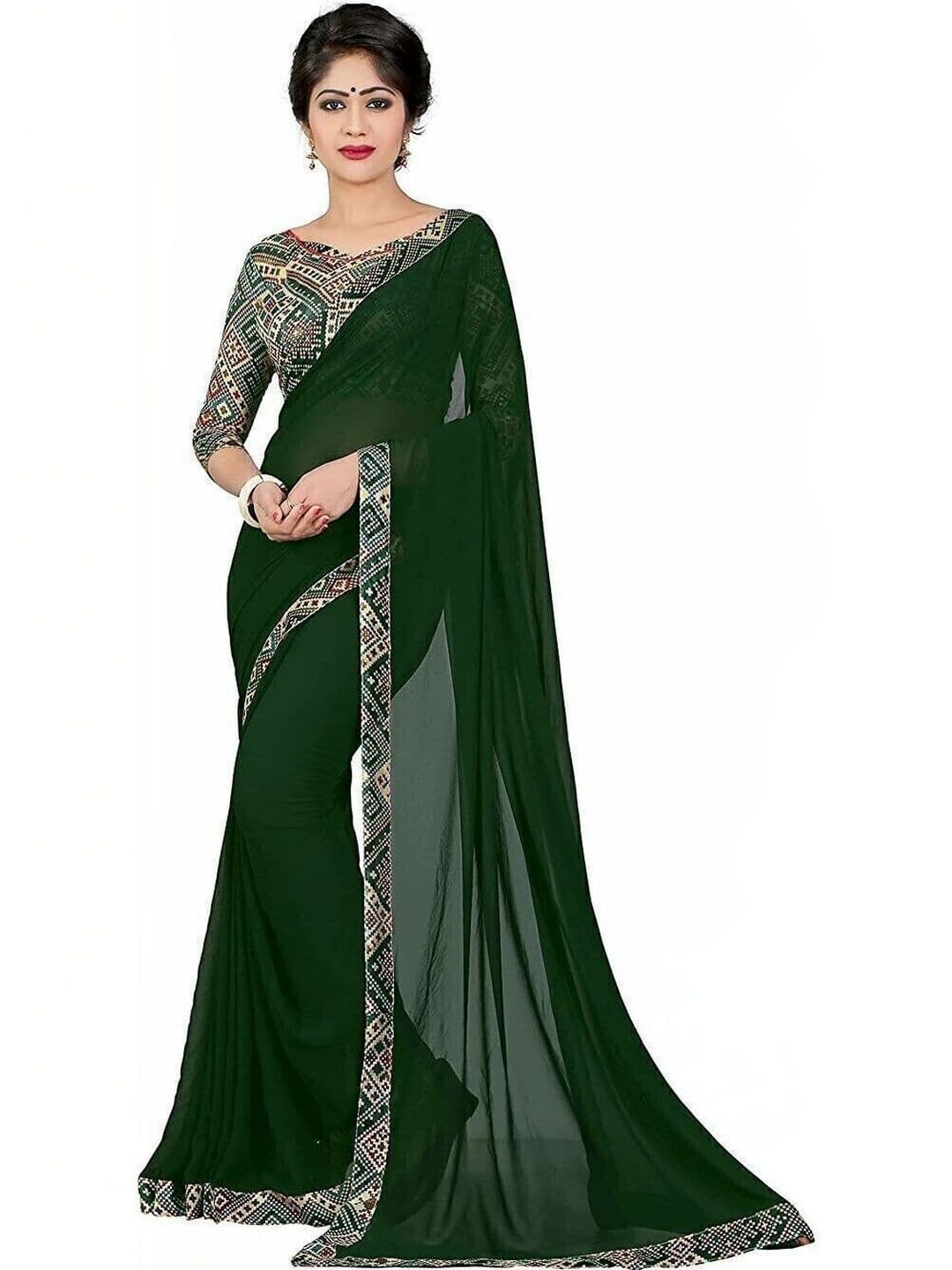 Anouk Poly Georgette Saree - view 1
