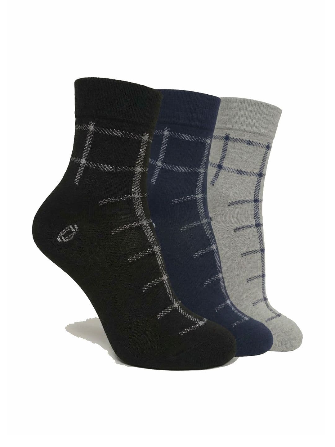 Dollar Men Pack of 3 Cotton Assorted Ankle Length Socks - view 1