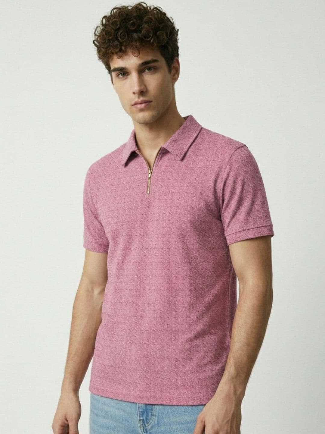 glitchez Men Polo Cotton Blend Men Half Sleeve Casual Regular Fit Tshirts - view 1
