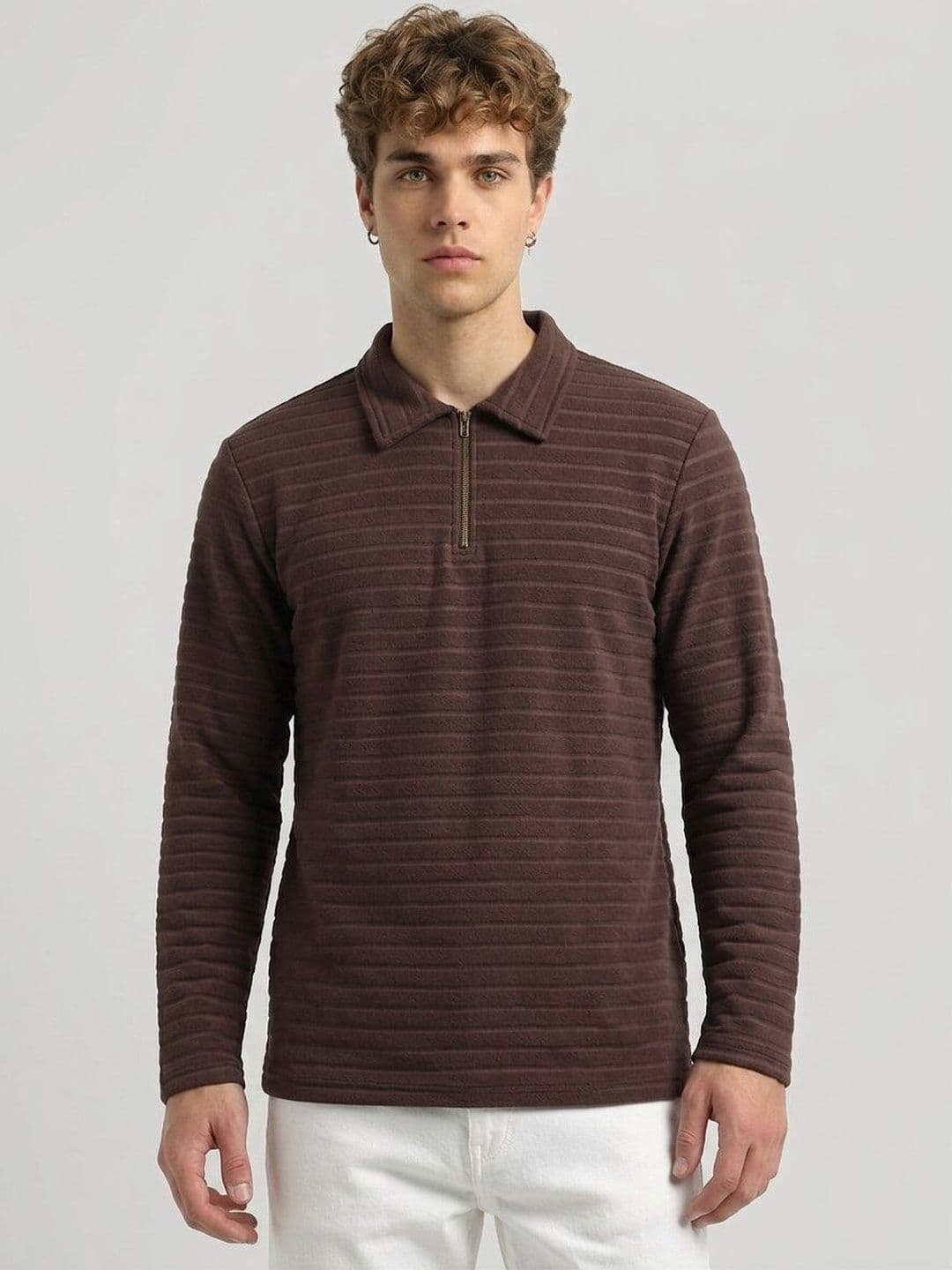 glitchez Men Polo Cotton Blend Men Full Sleeve Casual Regular Fit Tshirts - view 1