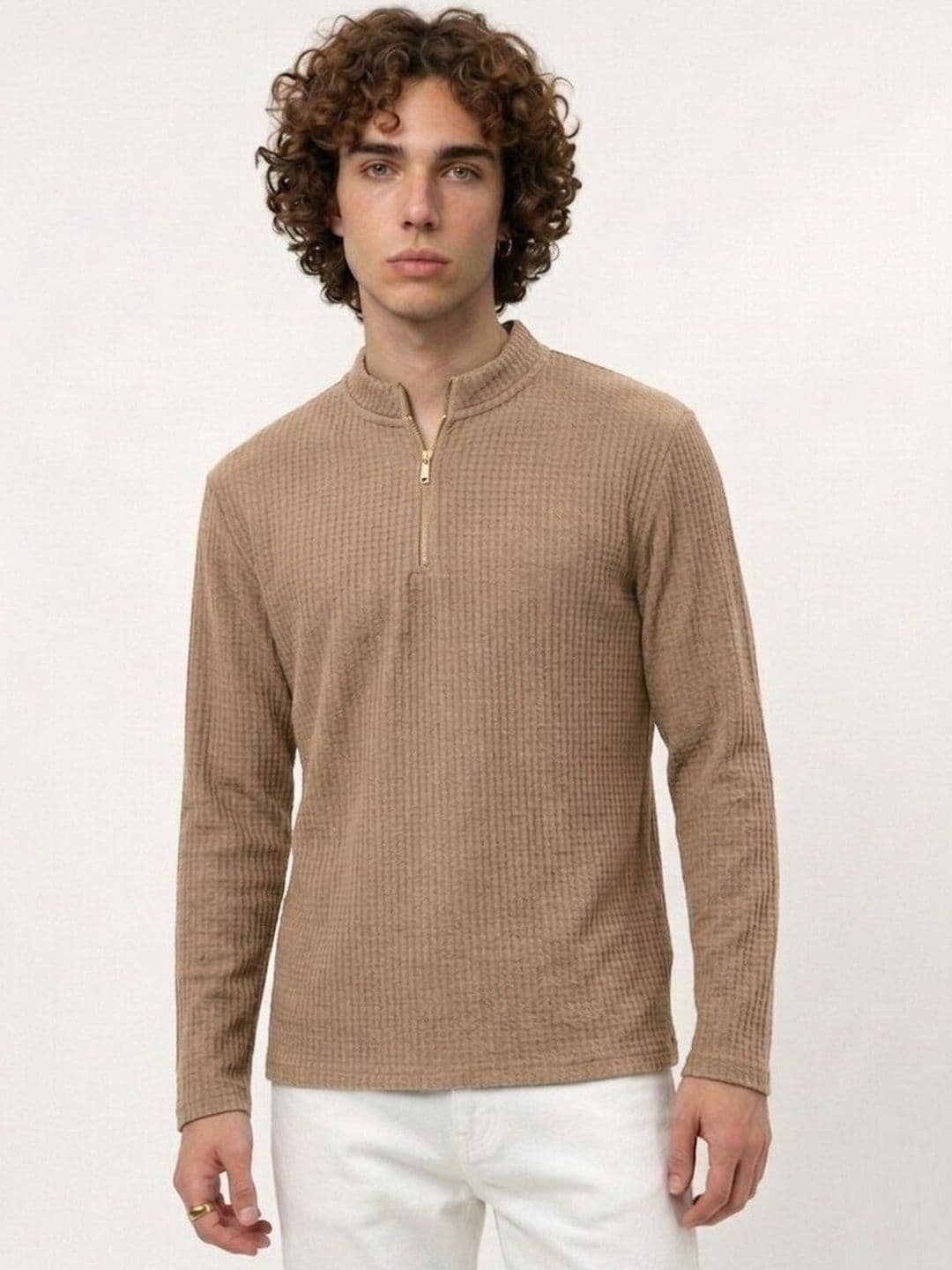 glitchez Men Polo Cotton Blend Men Full Sleeve Casual Regular Fit Tshirts - view 1