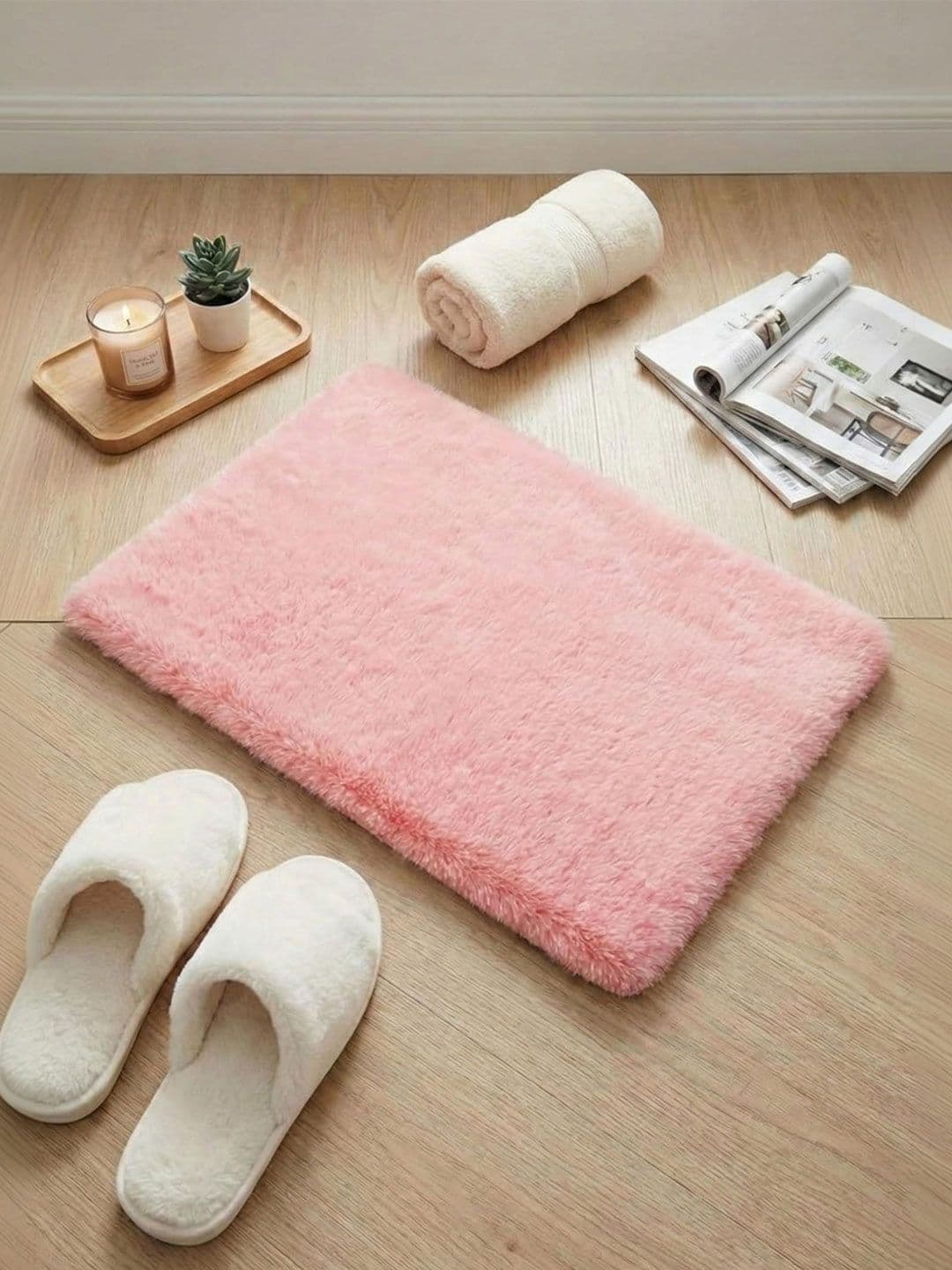 RAINBOW FURNISHINGS Pink Coir Anti-Skid Doormats - view 1