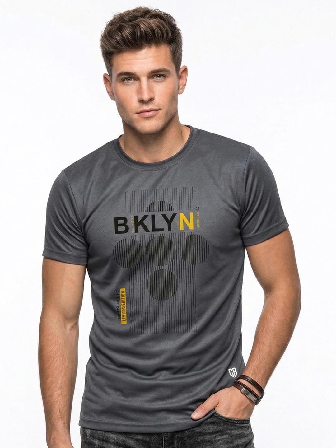 Here&Now X Game Begins Men Typography Printed T-shirt - view 1