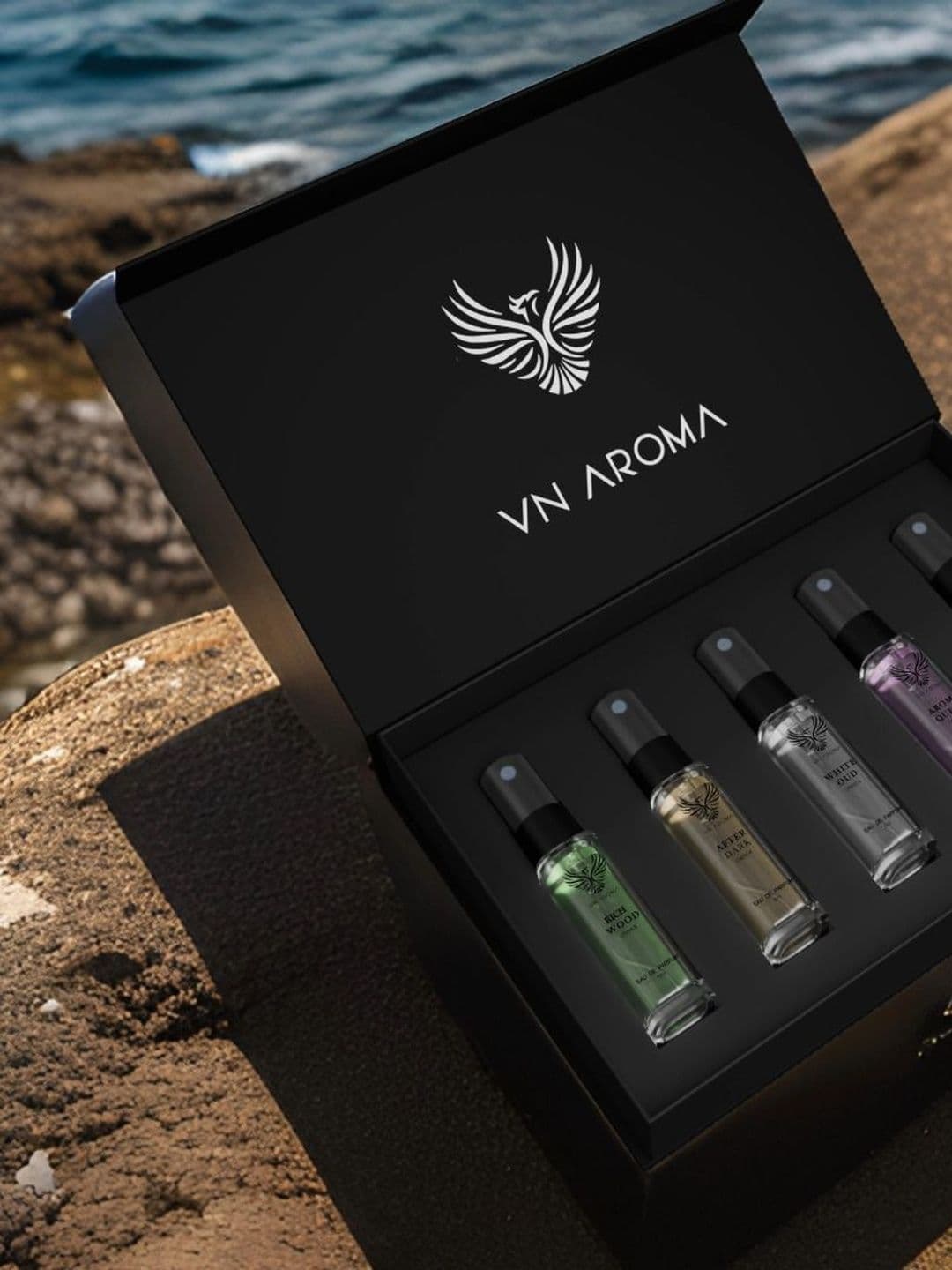 Vn aroma Set Of 5 Richwood, After Dark, White Oud, Aroma Queen & Blue Moon EDP -8 ml Each - view 1