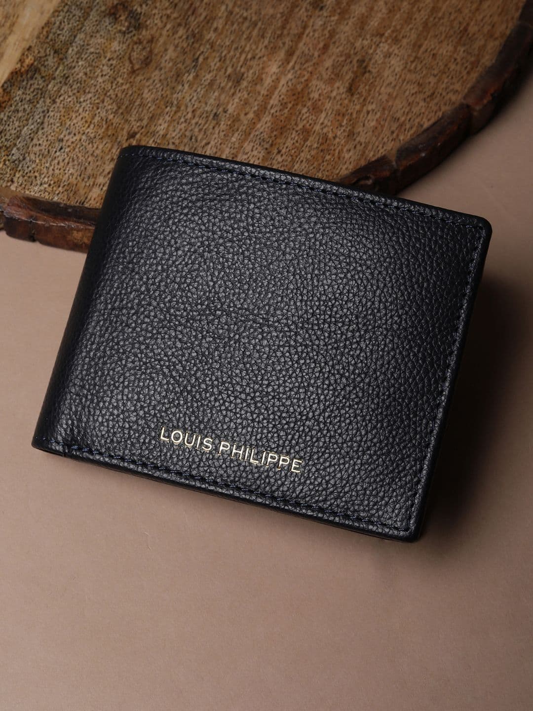 Louis Philippe Men Textured Leather Wallets - view 1