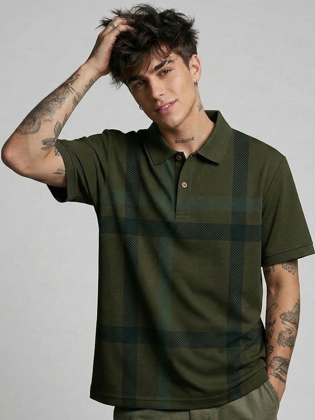 HERE&NOW Mens Polo Regular Fit Half Sleeve Casual Wear Tshirts - view 1