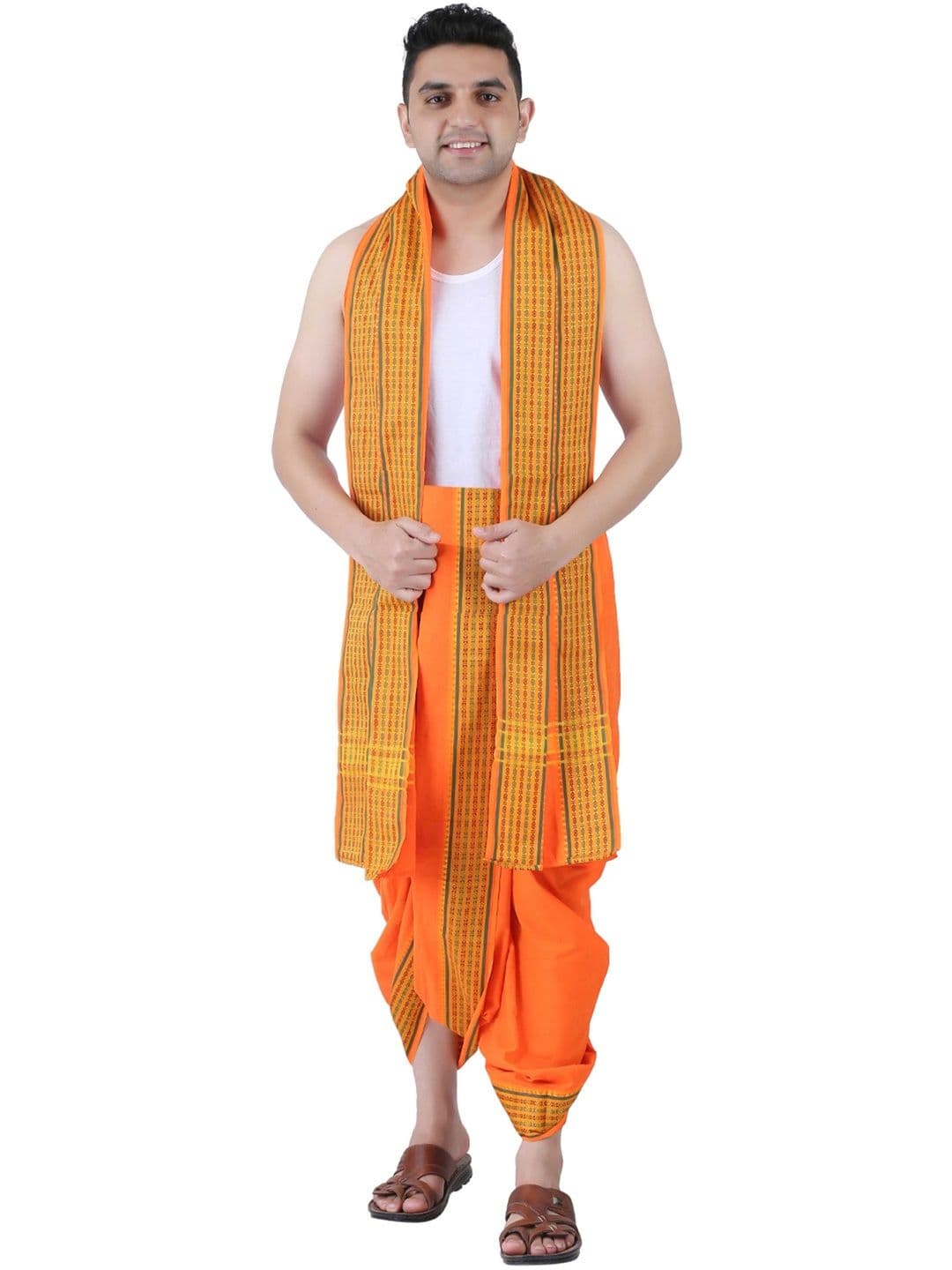 PRAKASAM COTTON Men Cotton Dhoti Dhotis - view 1