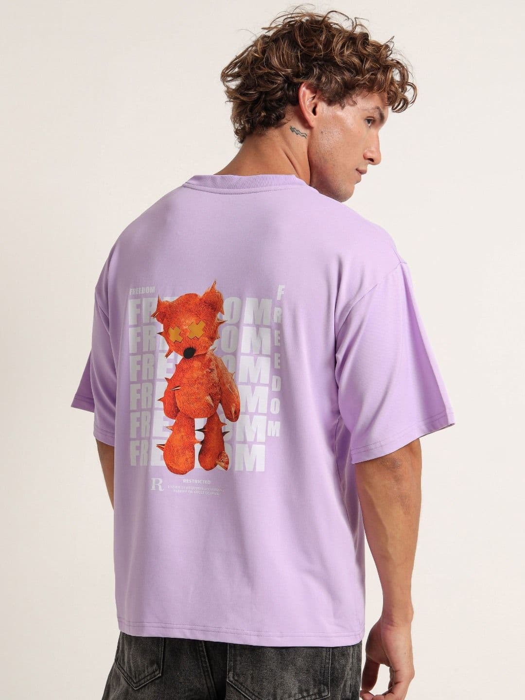MOHICANS Lavender Relaxed Fit Graphic T-shirt for Men - view 1