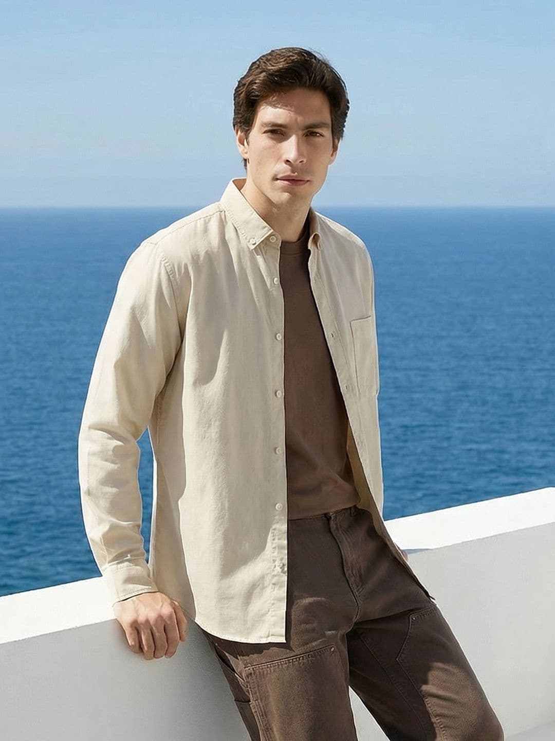 Mast & Harbour Pure Cotton Casual Shirt - view 1