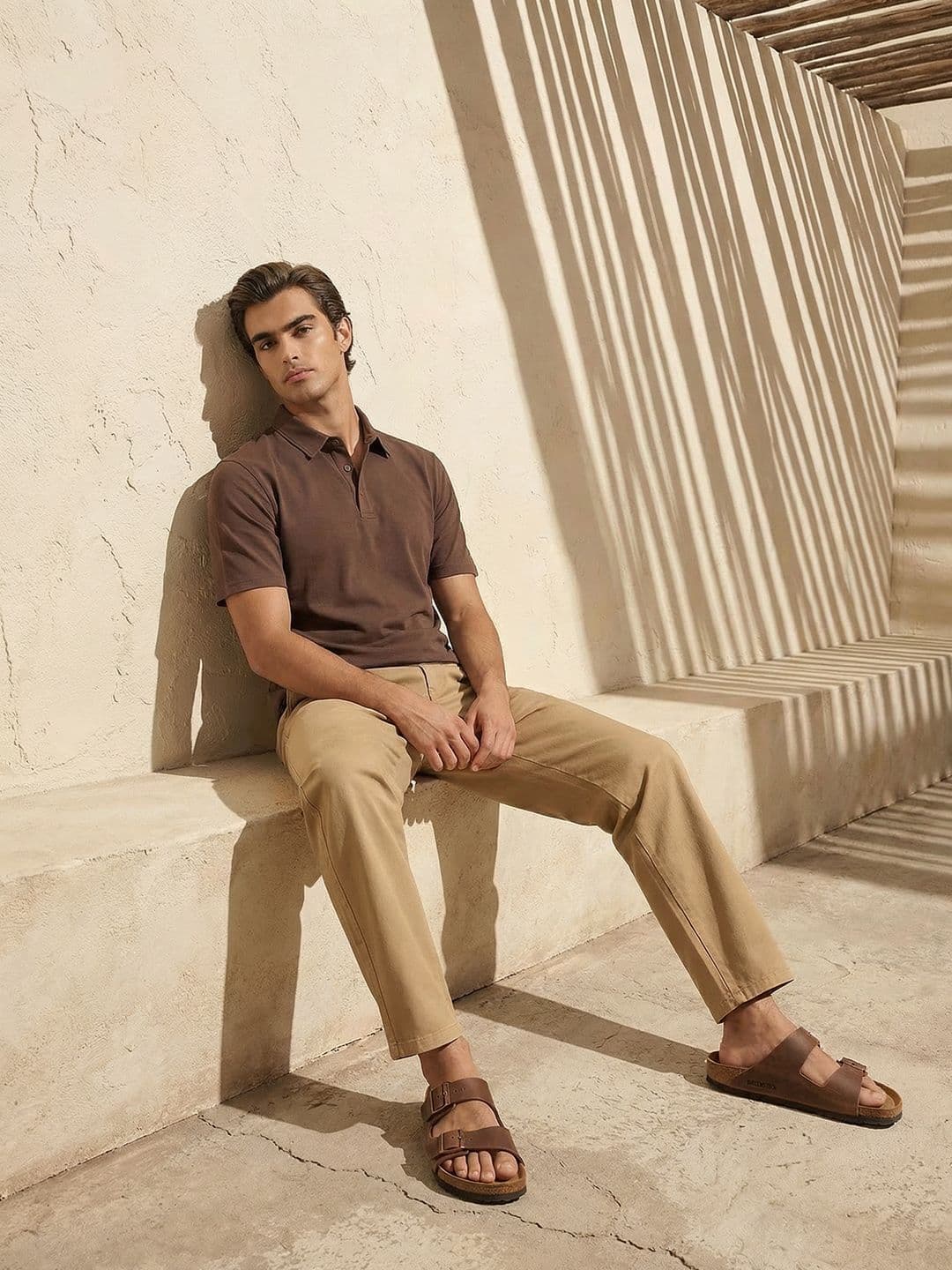 Mr Bowerbird Pure Cotton Polo Collar T-shirt - view 1