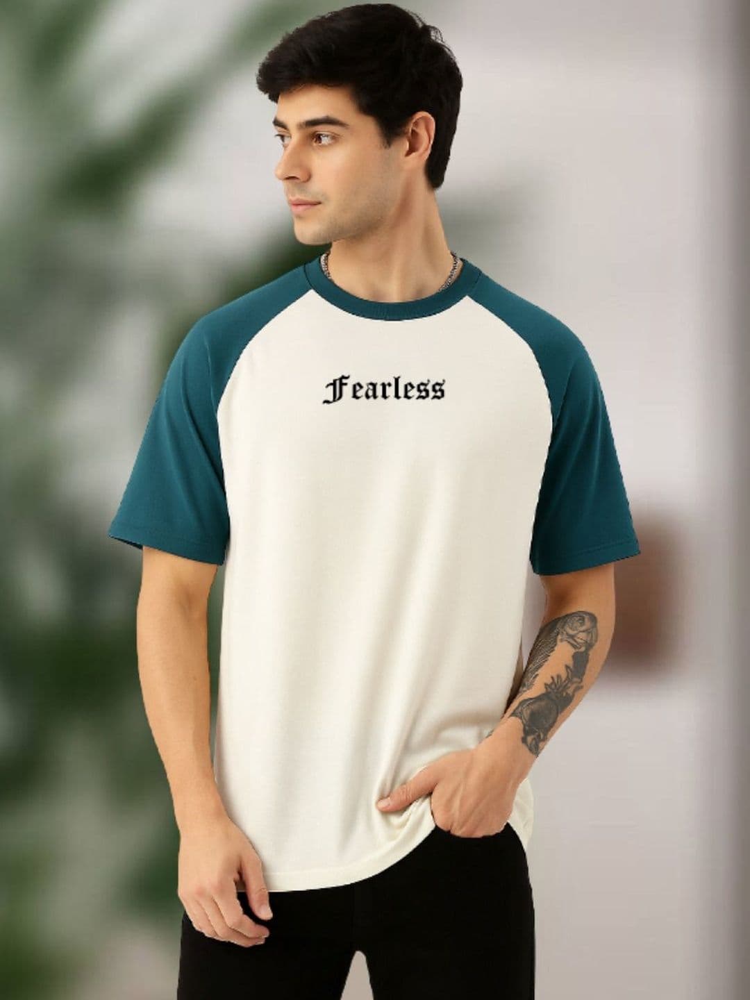 Rigo Men's Regular Fit Typography Raglan T-shirt - view 1