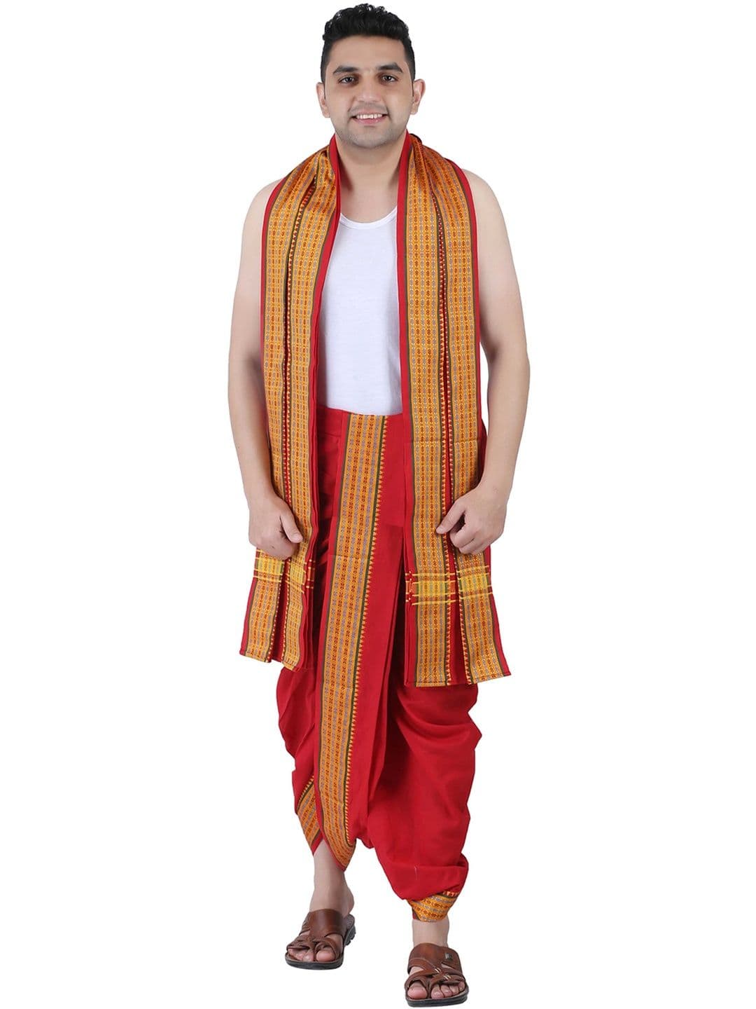 PRAKASAM COTTON Men Cotton Dhoti Dhotis - view 1