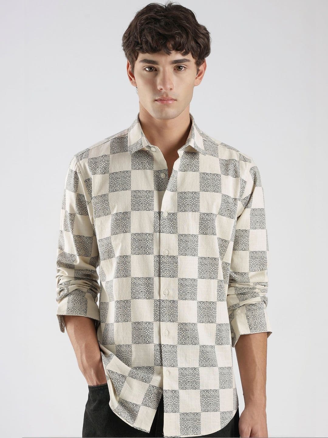 HERE&NOW Men Slim Fit Printed Casual Shirt - view 1