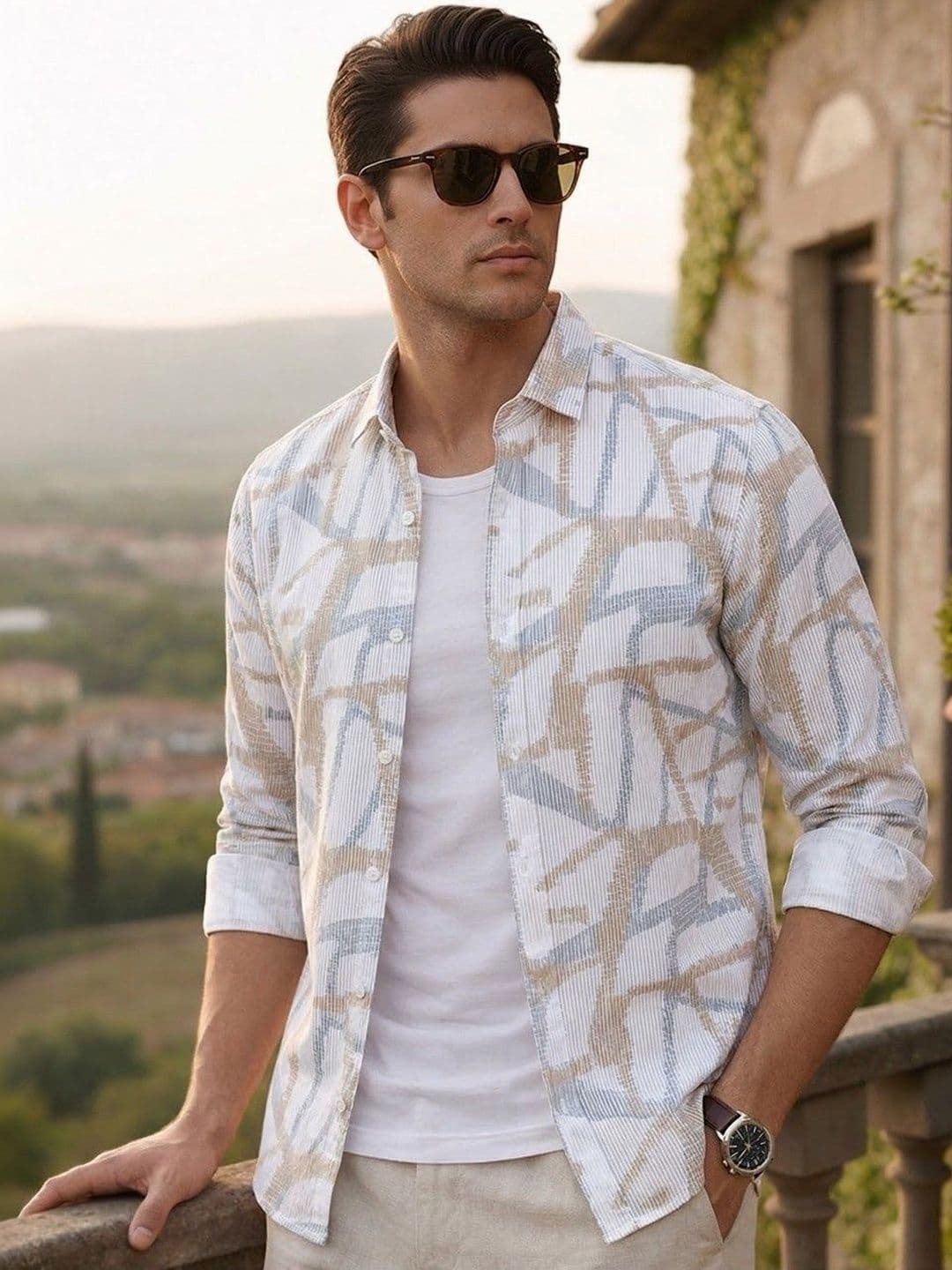 Moda Rapido Slim Fit Printed Shirts - view 1