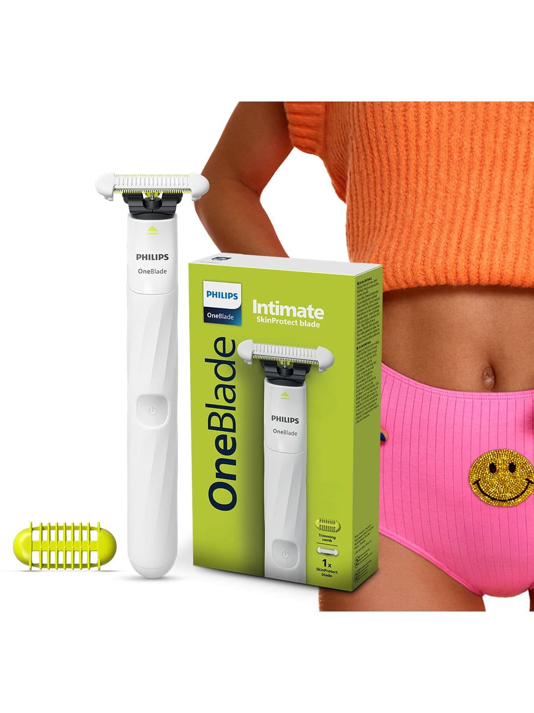 Philips OneBlade Intimate Bikini, Underarm & Body Trimmer & Razor for Women - QP1924/20 - view 1