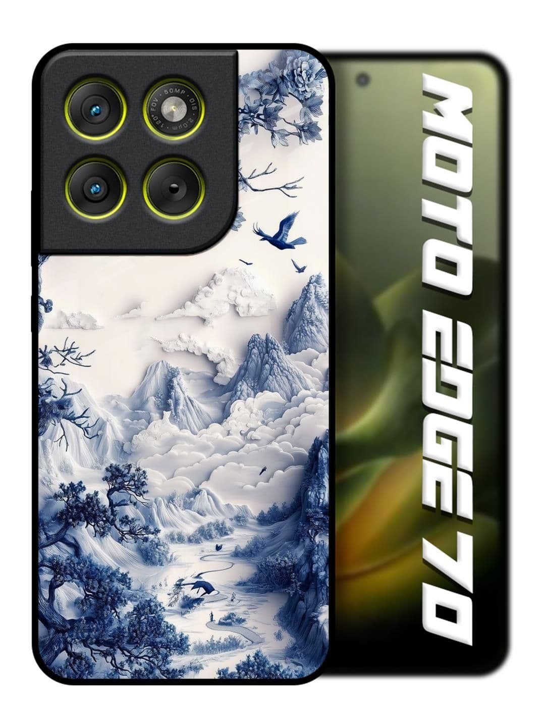 QRIOH Abstract Printed Motorola Edge 70 5G Back Case Mobile Accessories - view 1