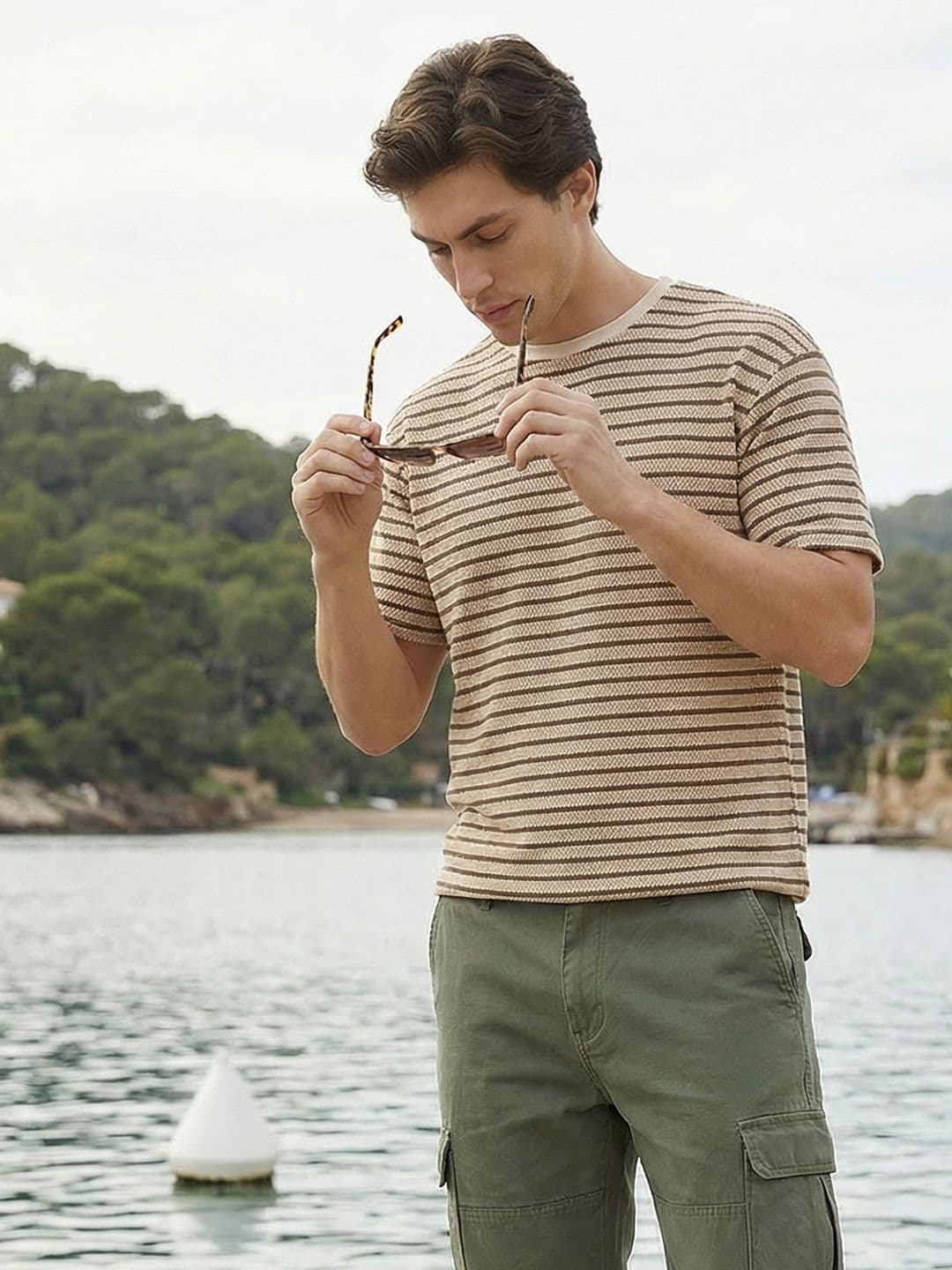 Mast & Harbour Horizontal Striped T-shirt - view 1