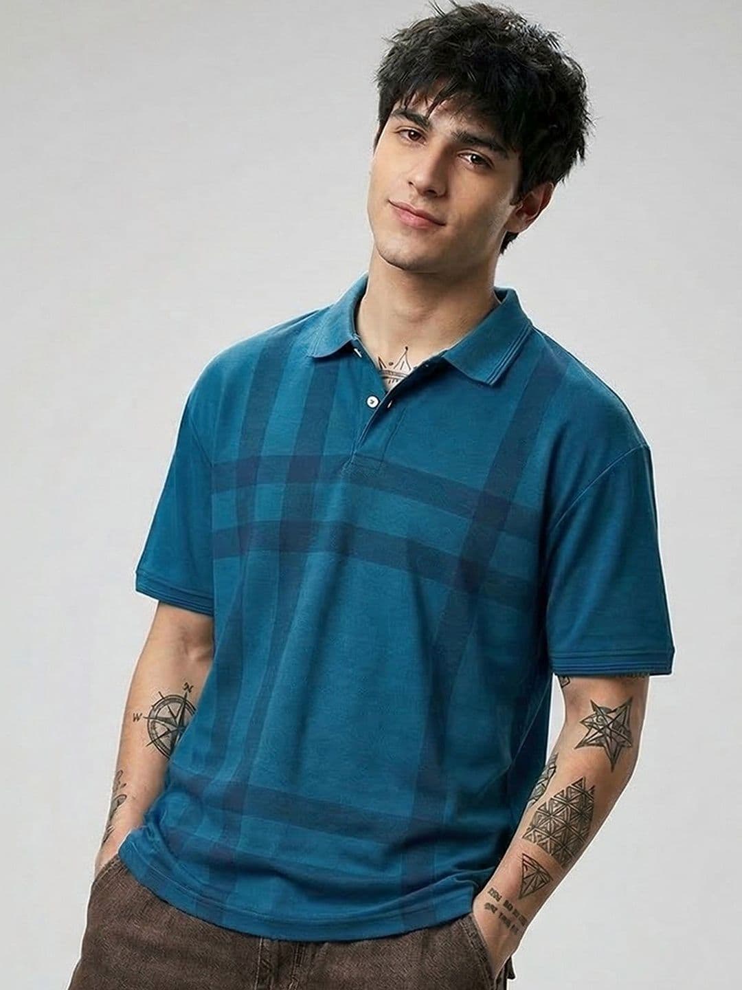 HERE&NOW Mens Polo Regular Fit Half Sleeve Casual Wear Tshirts - view 1